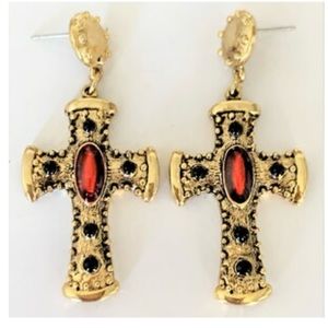 Cross earrings